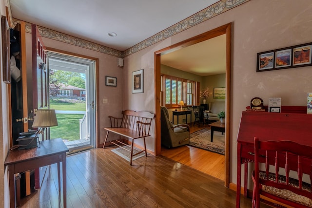 11 Mcintosh Dr, Poughkeepsie, NY 12603 - doorway to outside with wood finished floors