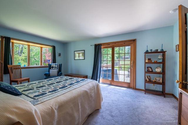 11 Mcintosh Dr, Poughkeepsie, NY 12603 - bedroom with baseboards, access to outside, and carpet floors