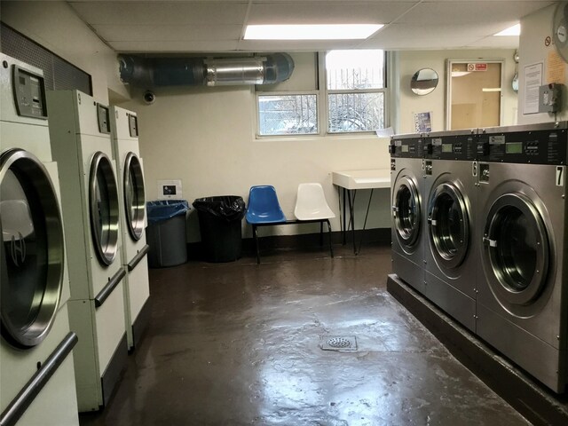 4 Sadore Ln Unit 3M, Yonkers, NY 10710 - communal laundry room with separate washer and dryer