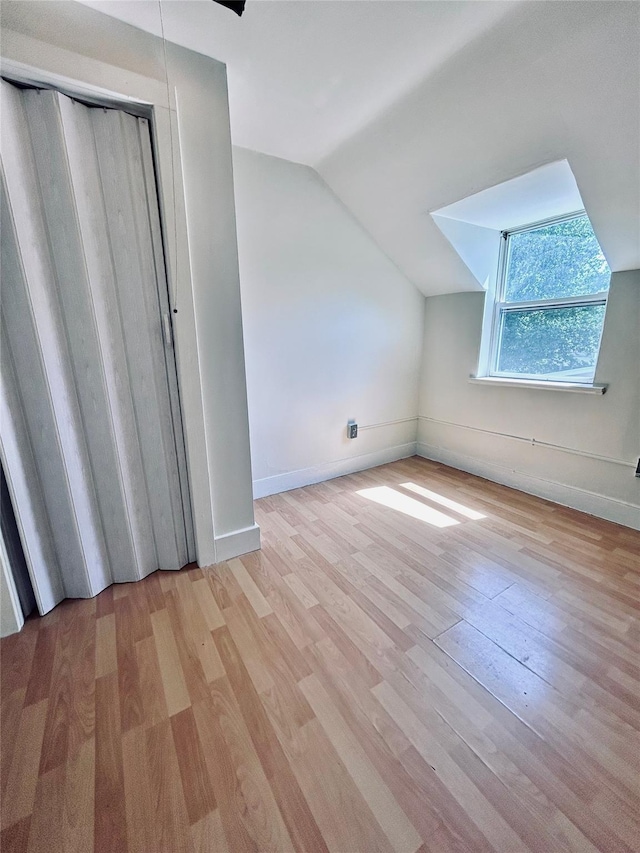 9 Buena Vista Ave, Wallkill, NY 12589 - additional living space featuring vaulted ceiling, light wood-style flooring, and baseboards