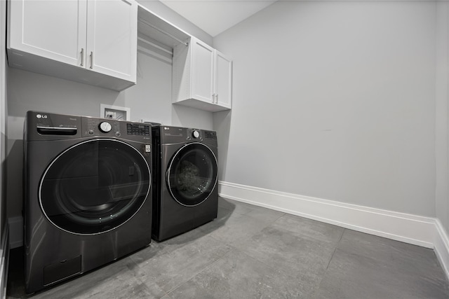 185 Willetts Ln, West Islip, NY 11795 - laundry room with cabinet space, separate washer and dryer, and baseboards