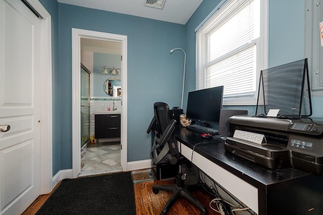 64 Harmon St, Long Beach, NY 11561 - office space with wood finished floors and baseboards