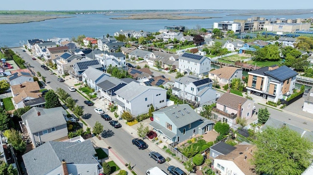 64 Harmon St, Long Beach, NY 11561 - aerial perspective of suburban area featuring a nearby body of water