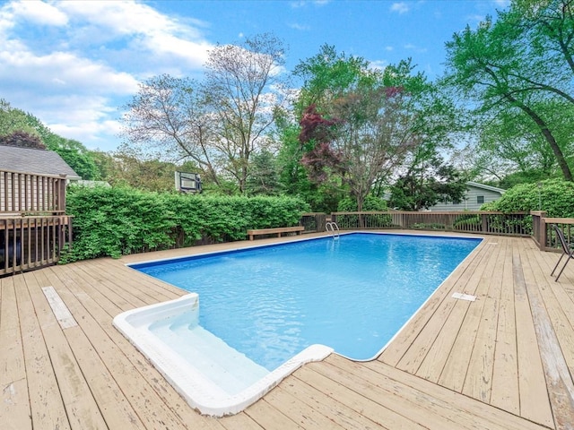9 Cresthill Pl, Smithtown, NY 11787 - view of pool featuring a wooden deck