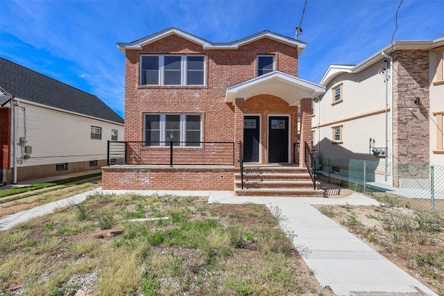 13108 160th St, Jamaica, NY 11434 - traditional home featuring brick siding and fence