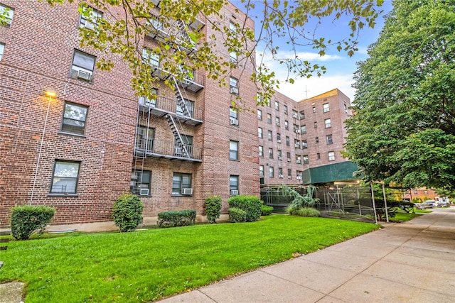 view of property featuring cooling unit
