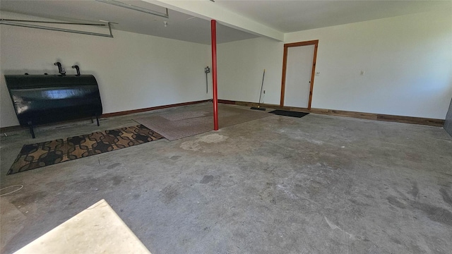 garage with heating fuel