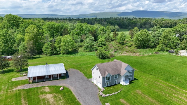 160 Pirog Rd, Pine Bush, NY 12566 - aerial view of property and surrounding area with a heavily wooded area
