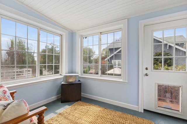 sunroom / solarium featuring a wealth of natural light
