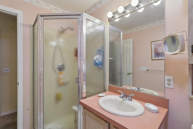 21 Lamplight St, Beacon, NY 12508 - full bath featuring vanity and a shower stall