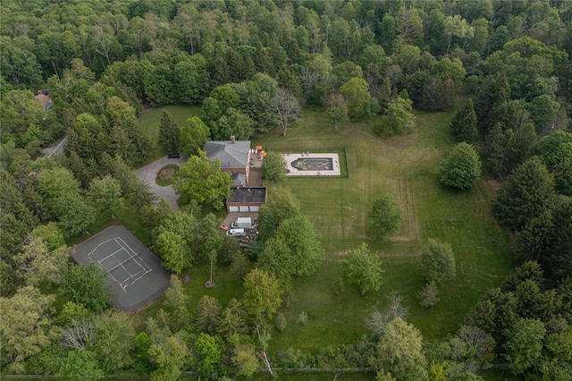 aerial view with a view of trees