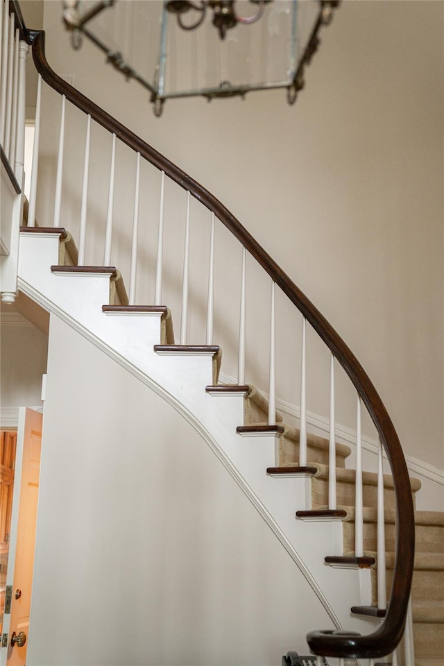 view of staircase
