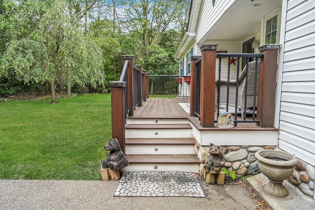 138 Barton Ave, Patchogue, NY 11772 - deck with a yard