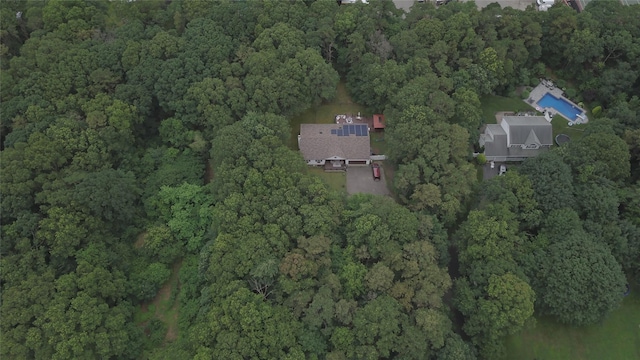 138 Barton Ave, Patchogue, NY 11772 - aerial view of property and surrounding area featuring a forest