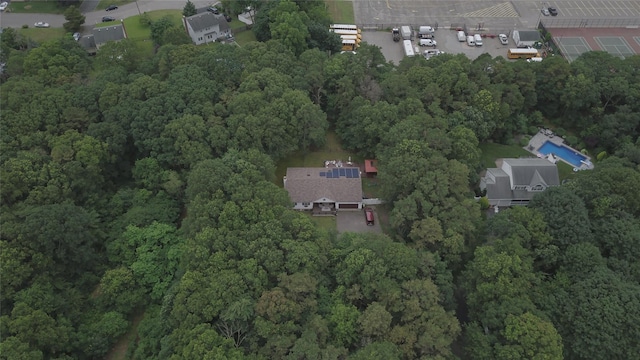 138 Barton Ave, Patchogue, NY 11772 - bird's eye view of a heavily wooded area