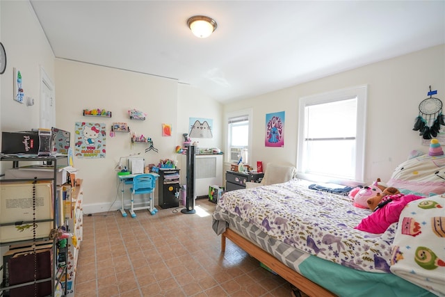 bedroom with baseboards