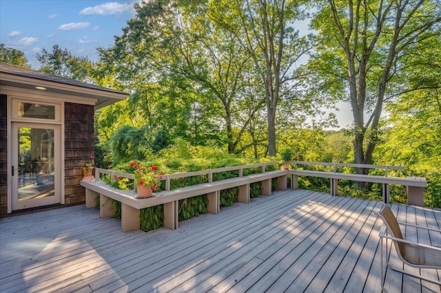 view of wooden terrace