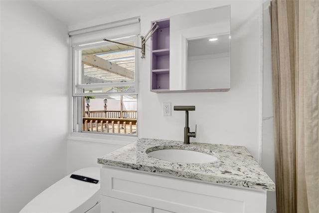 14-46 142nd St, Whitestone, NY 11357 - half bath featuring toilet and vanity
