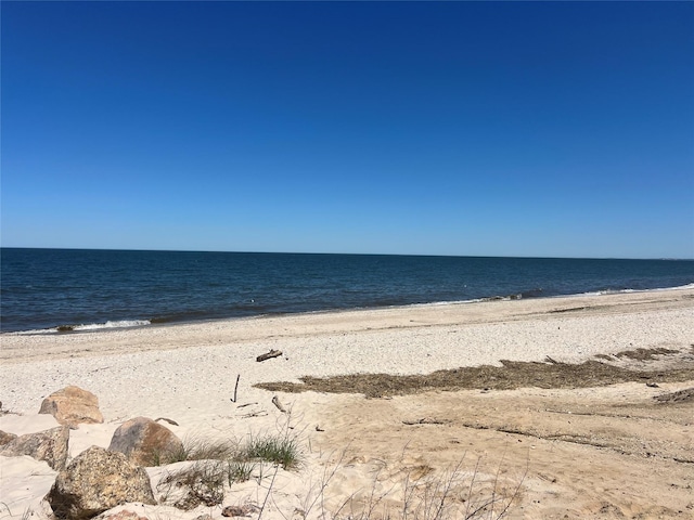 property view of water with a view of the beach