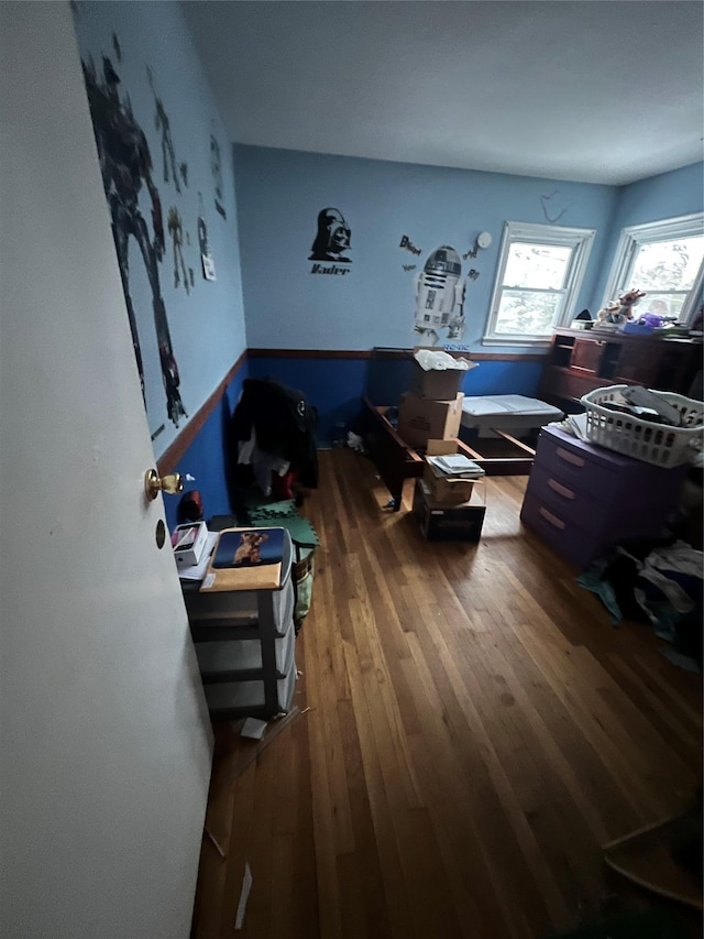interior space featuring wood finished floors