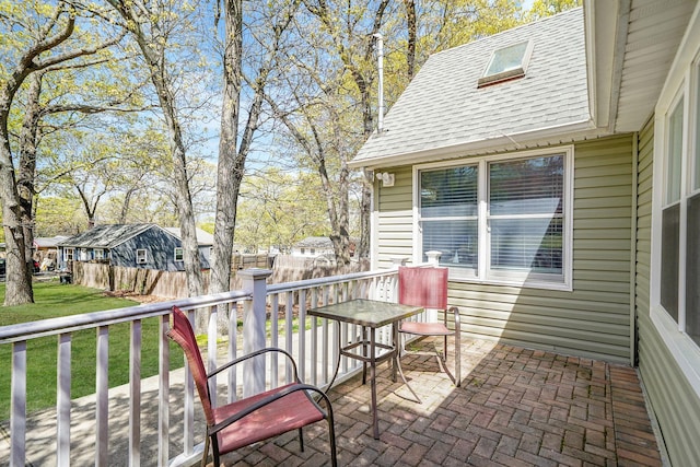 exterior space with fence