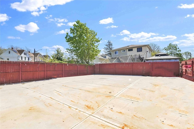 view of patio with fence