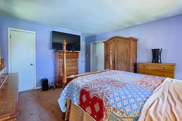 bedroom with carpet flooring