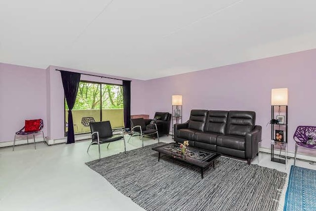 1 David Ln Unit 5E, Yonkers, NY 10701 - living room featuring finished concrete flooring and baseboards