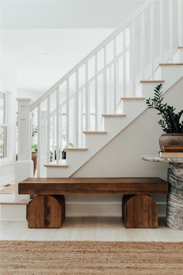 view of stairs