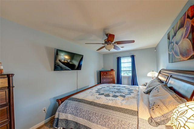 20 Bayview Rd, Amityville, NY 11701 - carpeted bedroom featuring baseboards and ceiling fan