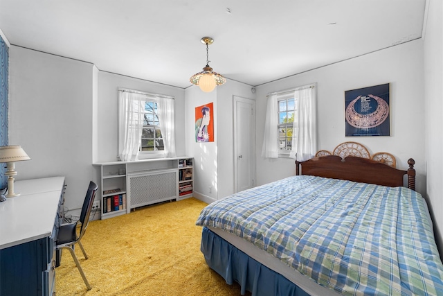 50 Oakland Ave, Tuckahoe, NY 10707 - bedroom featuring light carpet and radiator