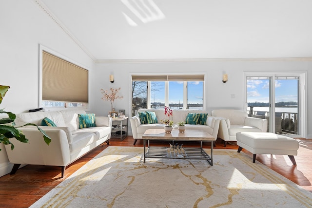 299 Whitman Dr, Brooklyn, NY 11234 - living area with ornamental molding and wood finished floors