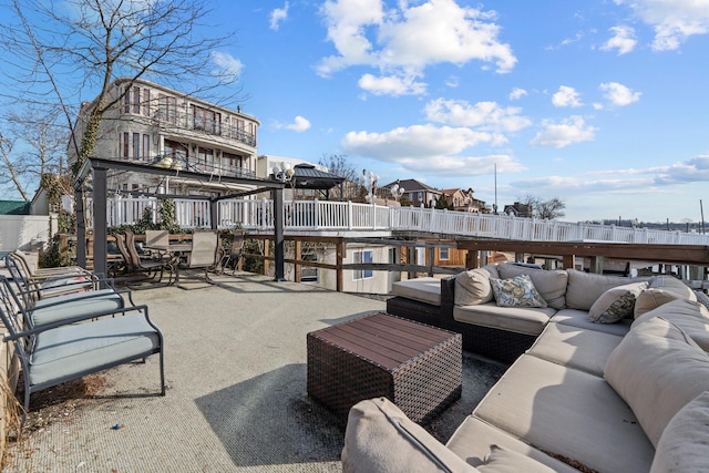 299 Whitman Dr, Brooklyn, NY 11234 - view of patio / terrace with an outdoor hangout area and outdoor dining space