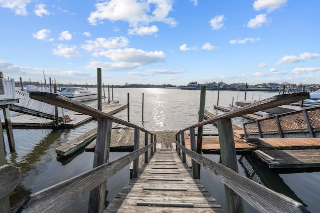 299 Whitman Dr, Brooklyn, NY 11234 - view of dock with a water view and boat lift