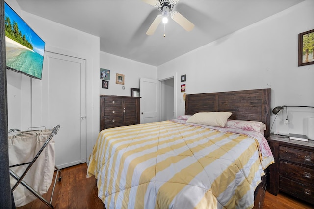 57 Higgins Trl, Monroe, NY 10950 - bedroom with a ceiling fan and wood finished floors