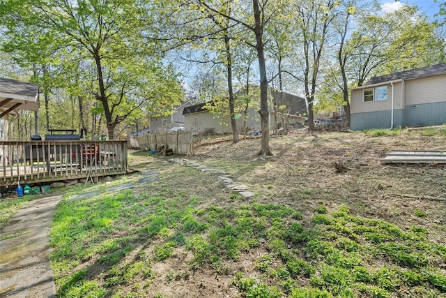 57 Higgins Trl, Monroe, NY 10950 - view of yard featuring fence and a deck