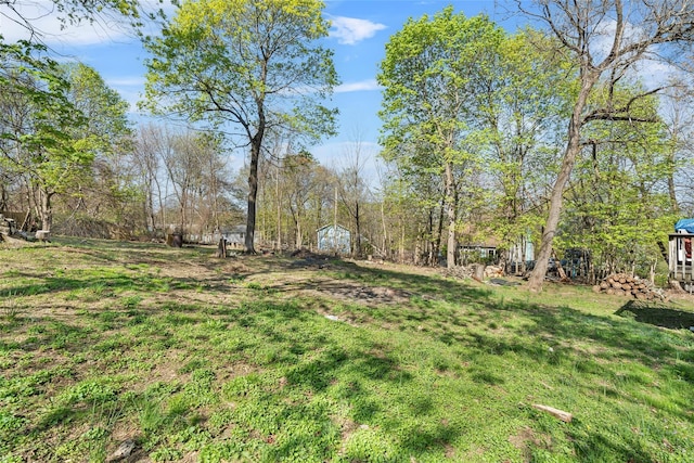 57 Higgins Trl, Monroe, NY 10950 - view of yard with a storage shed and an outbuilding