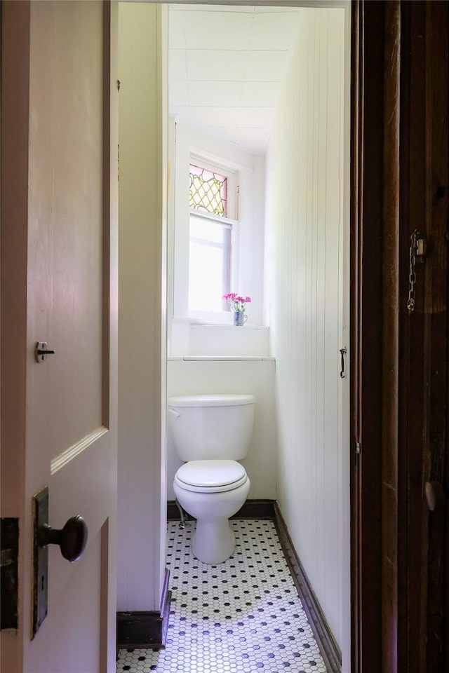 12 Highview Ave, Callicoon, NY 12723 - bathroom with toilet and tile patterned floors
