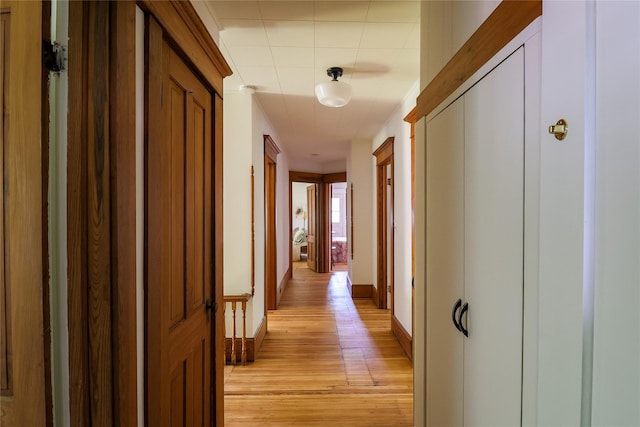 12 Highview Ave, Callicoon, NY 12723 - hallway with light wood-type flooring and baseboards