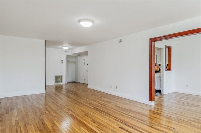 523 Colony Dr, Hartsdale, NY 10530 - unfurnished room featuring baseboards, light wood finished floors, and visible vents