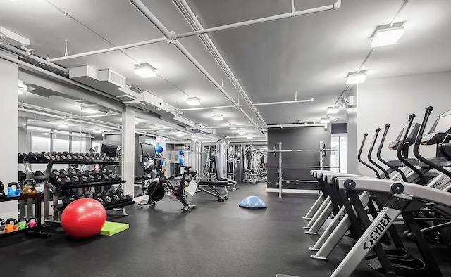 view of workout area