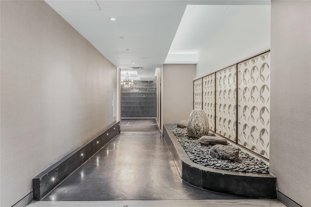 175 W 95th St Unit 27G, New York Manhattan, NY 10025 - hallway featuring finished concrete flooring
