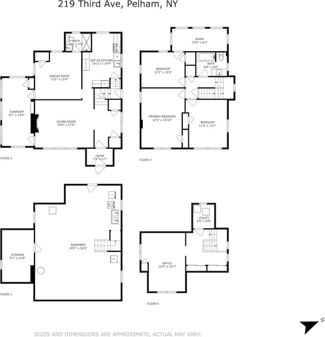 219 Third Ave, Pelham, NY 10803 - floor plan