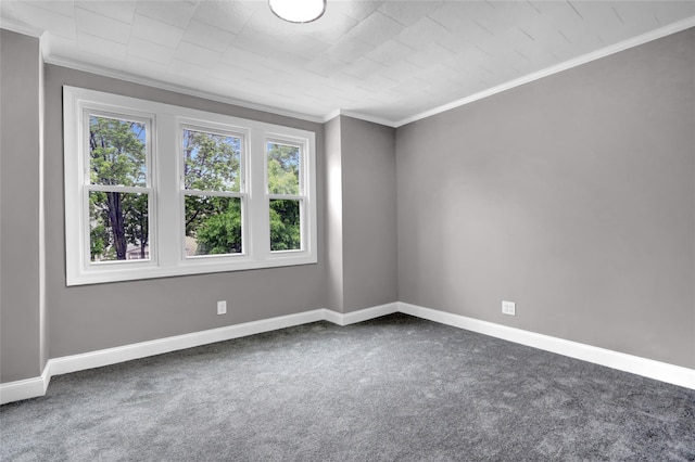 62-22 80th Rd, Glendale, NY 11385 - unfurnished room with carpet, ornamental molding, and baseboards