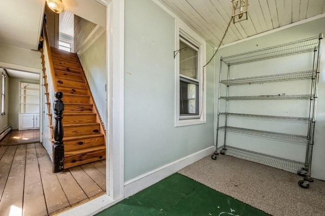 interior space with baseboards