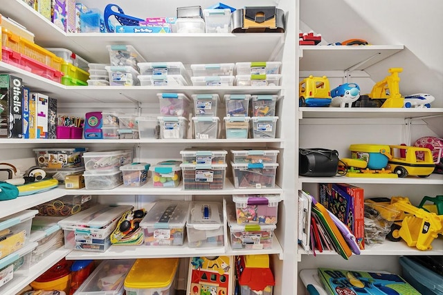 view of storage area