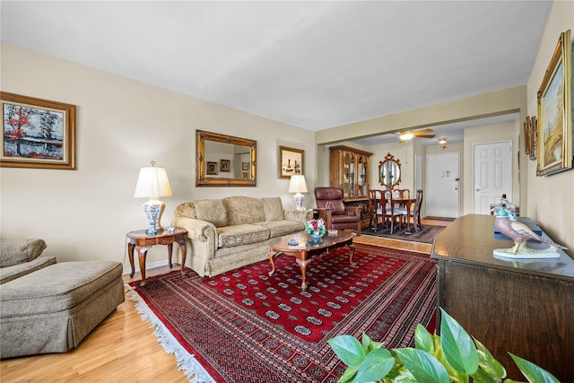 6300 Riverdale Ave Unit 5E, Bronx, NY 10471 - living area featuring ceiling fan and wood finished floors