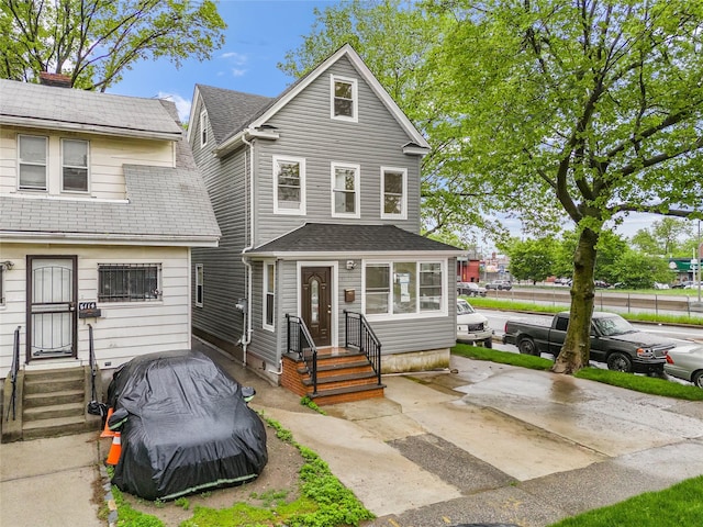 61-12 160th St, Fresh Meadows, NY 11365 - american foursquare style home featuring entry steps