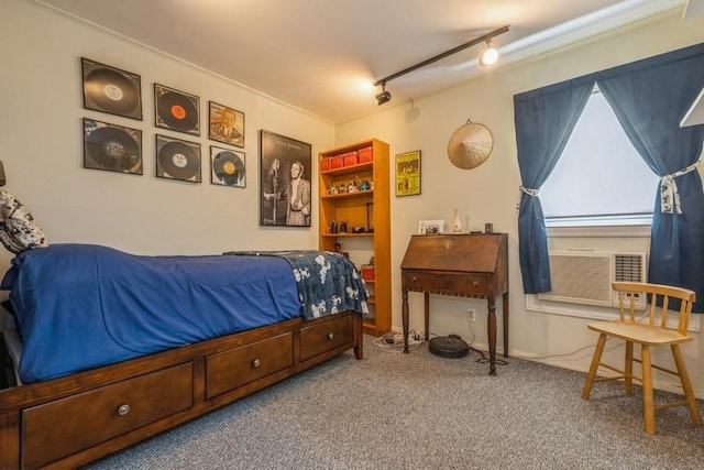 708 Seabury Ave, Franklin Square, NY 11010 - carpeted bedroom with crown molding