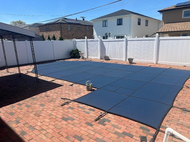 163-20 88th St, Howard Beach, NY 11414 - view of pool featuring a fenced backyard and a patio